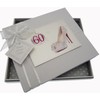 White Cotton Cards 60th Birthday Guest Book Glitter Ball and