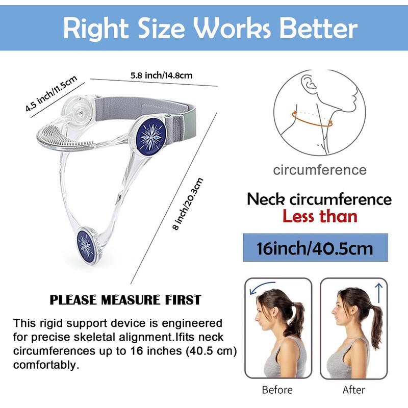 Adjustable Neck Support, Neck Brace Cervical Collar, Portable Neck Traction