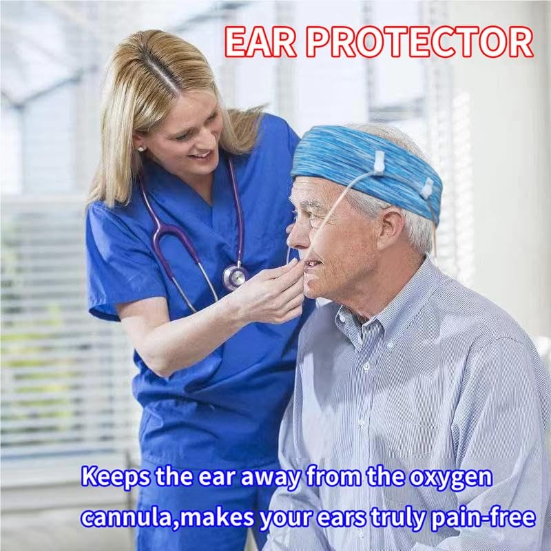 Comfort Oxygen Nasal Cannula Headband, Oxygen Nasal Cannula Hairband，Elastic Oxygen
