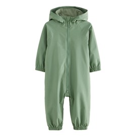 NEXT Wasserdichter Matschanzug mit Fleecefutter Khaki Grün 12-18 Monate