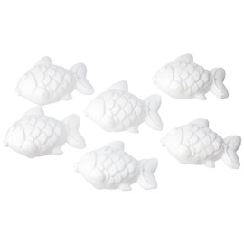 Baker Ross AF376 Polystyrene Fish, Perfect for Children to Paint and Decorate to Make 3D Designs, Ideal for Home, Schools and Craft Group Projects (Pack of 6)