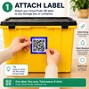 Smart QR Code Labels – 48 Pack | Waterproof, Tearproof