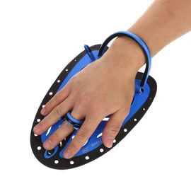 Hand Fins, Hand Paddles, Professional Swim Training Paddles Adjustable Diving Training Hand Fin Flippers Flat Paddles Swim Fin Swimming Training Aid for Men Women Kids Children (Blue L)