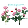 Outdoor Solar Garden Stake Lights, Outdoor Decorative Rose Flowers Lights