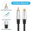 YACSEJAO RCA Plug to Speaker Wire Adapter RCA Male+Female Jack