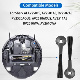 ZXHUANGOH Side Brush for Shark AI AV2501S, AV2501AE, RV2502AE, RV2520AOUS, AV2510AOUS, RV2610WA, AV2610WA, RV2820ZE Robotic Vacuum Cleaner Replacement Parts Accessories - 10 Pack