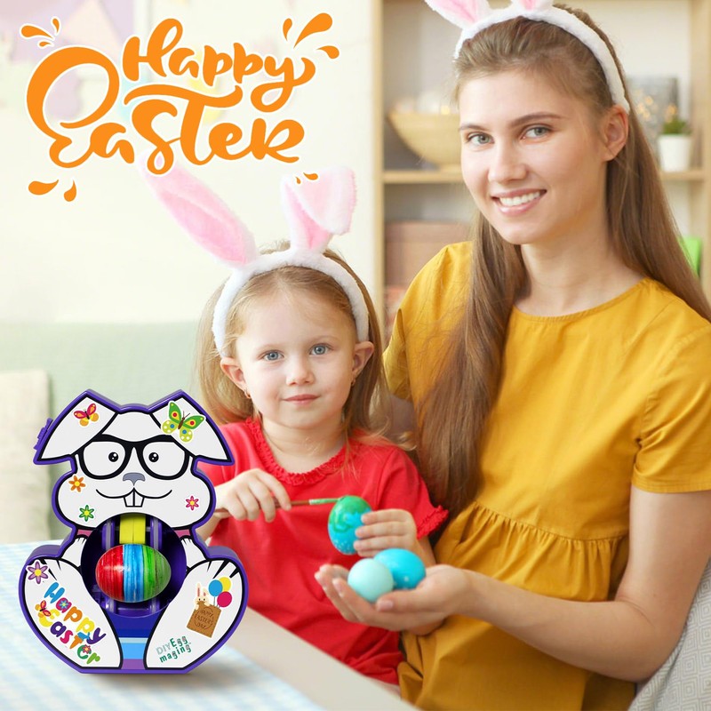 Joyesplay Easter Egg Decoration Set, Easter Eggs for Painting with