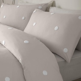 Appletree Set, Cotton, Linen/White, Single, W135cm x L200cm (Duvet Cover), W50cm x L75cm (Pillow Case)
