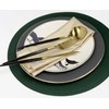 Faux Leather Round Placemats and Coasters, Disko Table Mats and