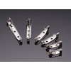 35 x Silver 16mm Metal Brooch Pins for Jewellery Making
