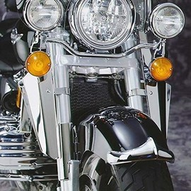 National Cycle Front Chrome Fender Tips for 1997-2003 Honda GL1500C Valkyrie/F6C - Chrome - One Size