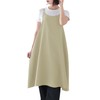 KYOWARABE Women's Apron, One-Piece Apron, Adjustable Length, With Pockets, green