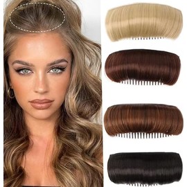 Pchnfei Gold Invisible Fluffy Hair Pad, Hair Bun Invisible False Hair Clip, Princess Styling Increased Hair Pad, Lightweight Comfortable Thickening Hairpin Hair Pad For Women Daily Hair Accessories