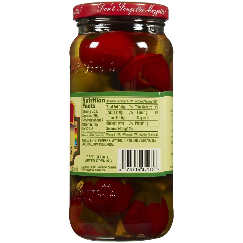 Mezzetta Sweet Cherry Peppers, 16 oz