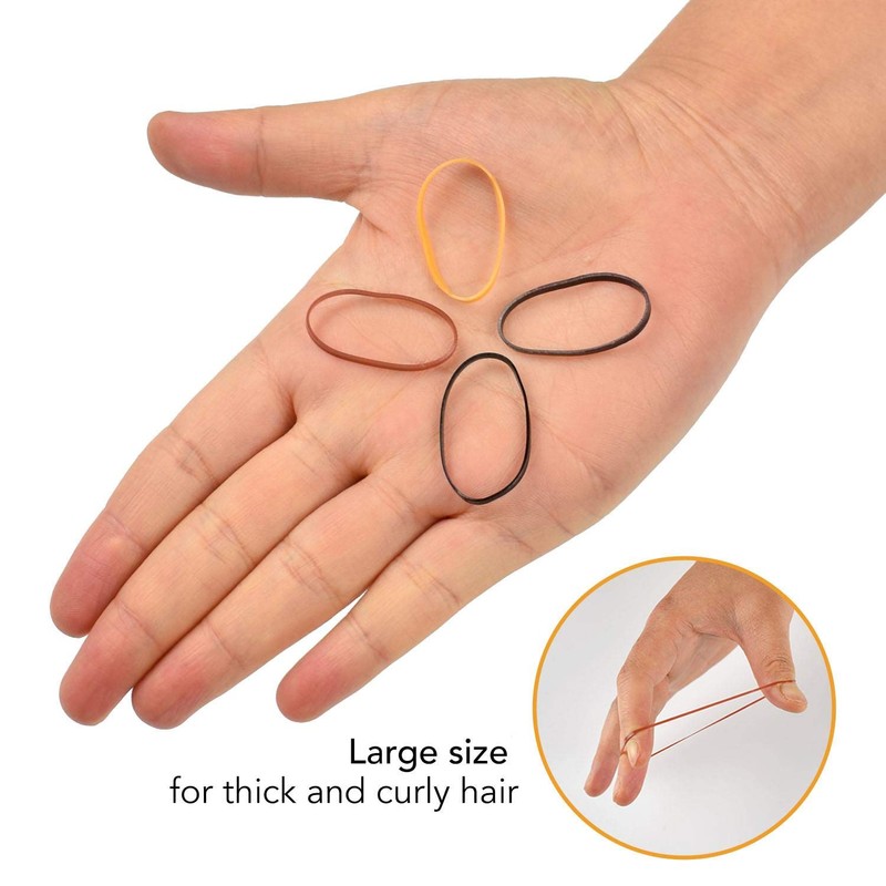 EXTRA STRONG 300 Mini Hair Rubber Elastics Multi Pack for