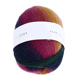 Crochet Yarn Soft Warm Colorfast Multicolored Crochet Yarn Woolen Yarn Knitting Yarn for Scarves Shawls Sweaters