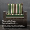 Honeycomb Essentials Outdoor Deep Seating Cushion, 24” x 24”, Stripe
