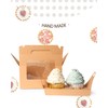 Gcardist Brown Cupcake Container Double Cupcake Stand Disposable 15 Double