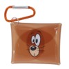 T'S Factory TJ-5544113JF Jelly Face Snap Clear Pouch with Carabiner,