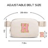 Gitus Belt Bag Fanny Pack Crossbody Bags with Initial Letter