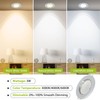 3 x LED Recessed Spotlight Round Chrome 3 Watt 230