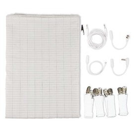 riraku-life Earthing Health Method/Earthing Cotton Sheets (Standard) (Cord 5m Built-in Resistance) (78.7 x 55.1 inches (200 x 140 cm) Single to Semi-Double