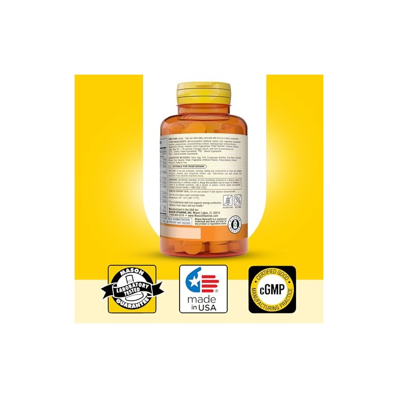 Vitaminas múltiples diarias con tabletas de hierro – 365 Ea
