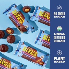 Sweet Nothings, Superfood Nut Butter Bites Organic Snack, Chocolate with Peanut Butter, 2 Bite Packs - No Added Sugar, Plant Based, Vegan, Only 7 Ingredients