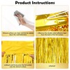 Gold Tinsel Curtain Party Backdrop - First Communion Decorations |