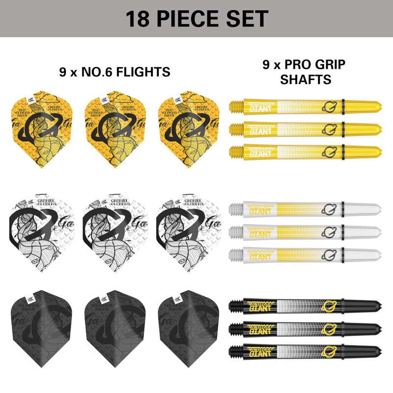 Target Darts Gabriel Clemens Ink Design No.6 Dart Flights &