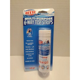 Clorox HTH Multi-Purpose 6-Way Pool Piscina Test Strips 30 Ct Test Chlorine Bromine PH