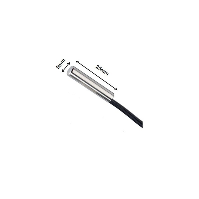 NTC 3950 10K Temperature Sensor Probe - 0.5m Waterproof Thermistor