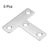 uxcell Flat T Shape Repair Mending Plate, 50mmx50mm, Stainless Steel