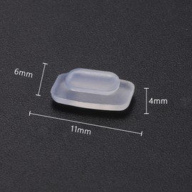 MYCOURAG 10 Pairs Replacement Silicone Rubber Nose Pieces Compatible with Costa South Point/Flagler/Ponce/Fernandina/Shipmaster/Wader; Oakley Cartridge/Spindle/Latch Key/Diecutter/Latch Alpha,Clear