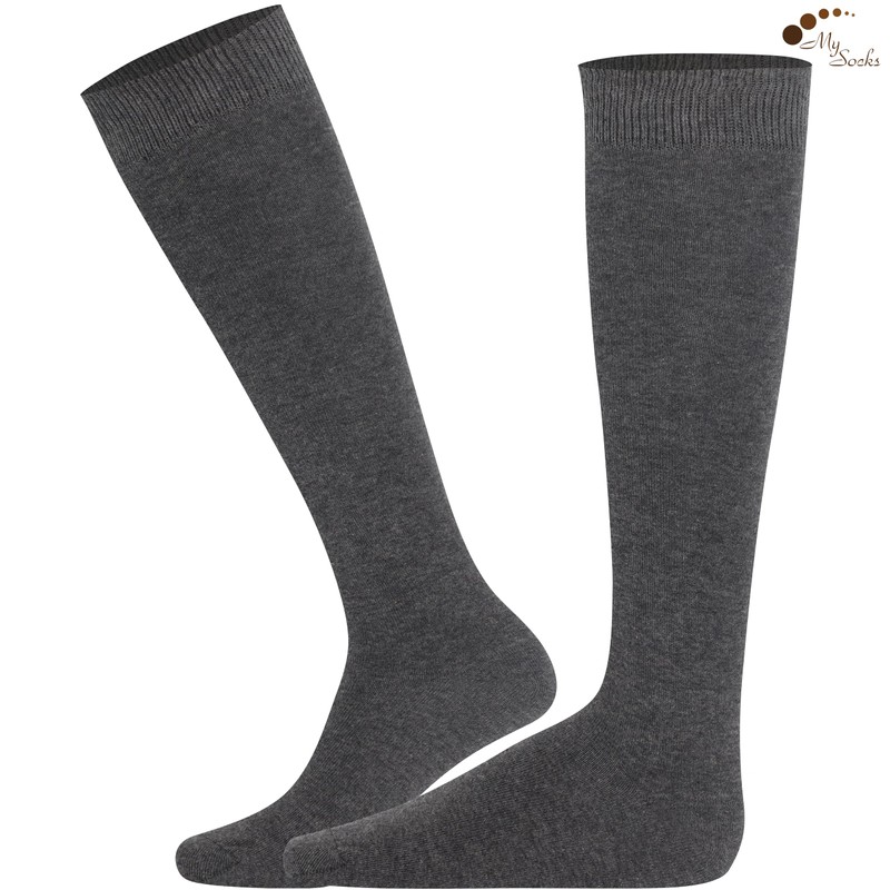 Mysocks 3 Pairs Knee Socks Simple Multi Socks, Multi-level 09