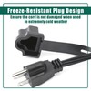 YUXIVCNE 120V Engine Block Heater Cord 6FT 5-15 Plug with
