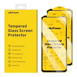Ulefone 2-Pack Screen Protector Armor 27 Series, Shatterproof Tempered Glass [9H Hardness] [99.99% HD Clear] [Anti Fingerprint] Armor 27 Series