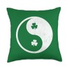 Shamrock Yin Yang - St Patrick's Day Logo Irish Shenanigans