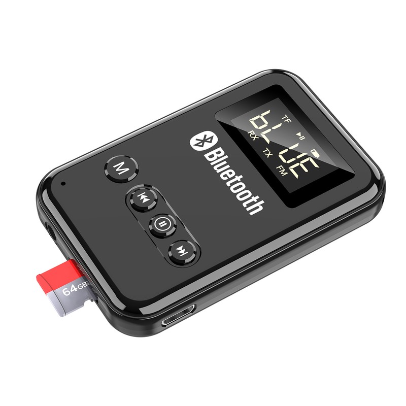 2in 1 Bluetooth 5.0 Transmitter Receiver Wireless Audio Adapter Car