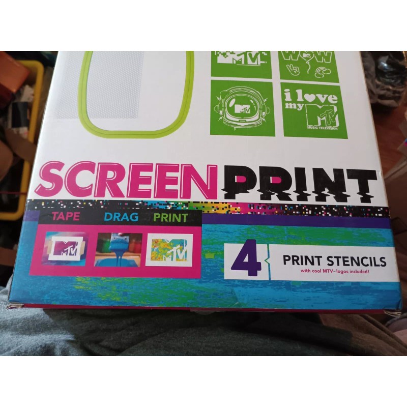 MTV Screen Printing DIY Kit - New, 4 Print MTV