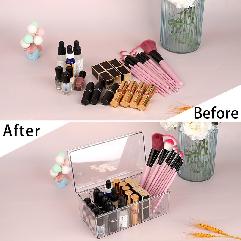 SUMTree Plastic Lash Extension Organiser Box with 6 Compartments