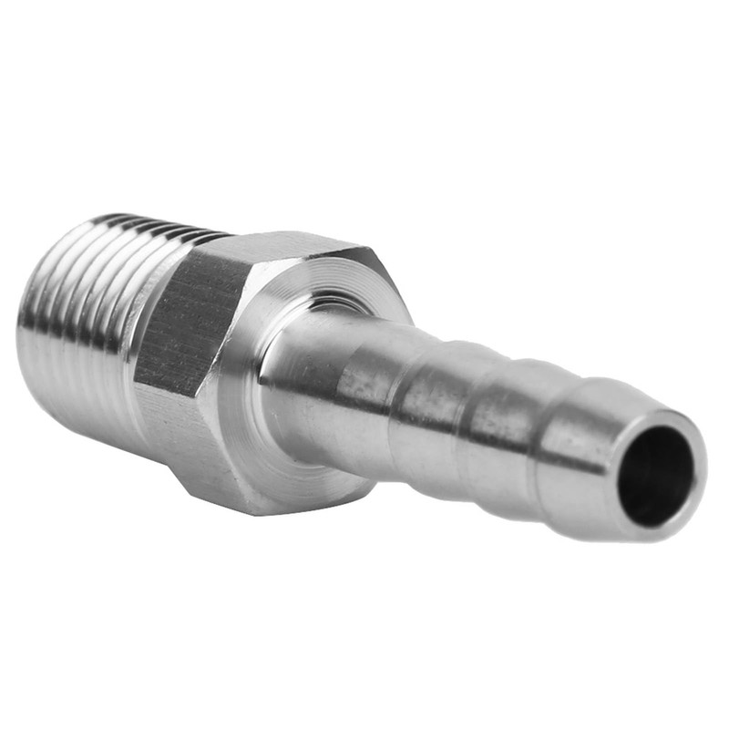 QANYEGN 2PCS 1/4in Stainless Steel Hose Barb Fitting, BSPT Male