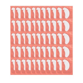 ZYBHMJE 50 Pairs Under Eye Gel Pads Pink Lint Free Eyelash Extension Pads with Tweezer Eye Patches Eyelash Lash Extension Lint Patches for Eyelash Extensions