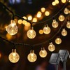 Metaku 2 Pack Solar String Lights for Outside, Total 72FT
