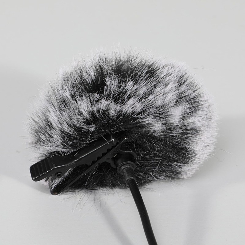 HUIKKJP Pin Microphone Windmuff, Pin Microphone, Windscreen, Noise Reduction, Microphone,
