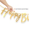 TOYVENTURES Happy Birthday Banner - Gold