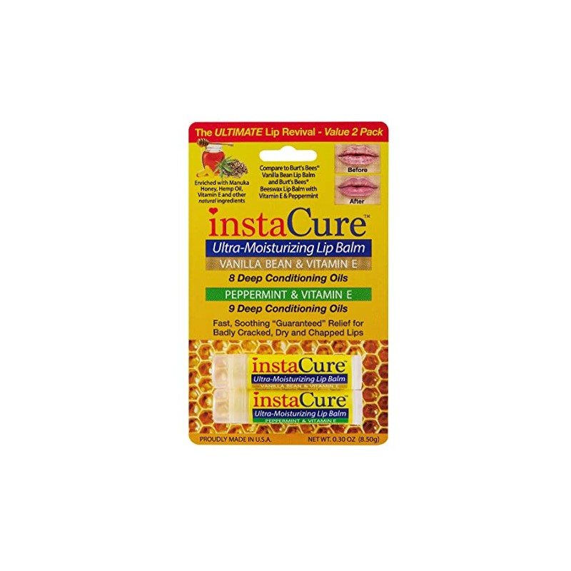 InstaCure 4-Pack | Vanilla Bean & Vitamin E, Peppermint &