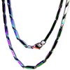 Fantasy Forge Jewelry Rainbow Bar Link Chain Necklace 316L Surgical