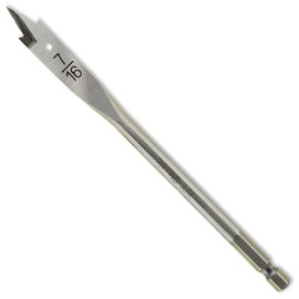 IVY Classic 10707 7/16 x 6-Inch Swift Bore® Wood Spade Bit, High-Carbon Steel, 1/Card