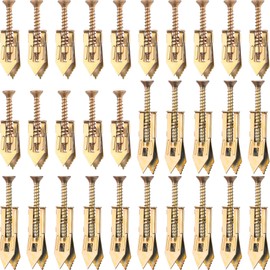 PAGOW 60 Pcs Self-Drilling Anchors, Anchors and Screws for Heavy Duty, Metal Screw Anchors Kit, No Drill and Holes in Wall (2 Sizes)
